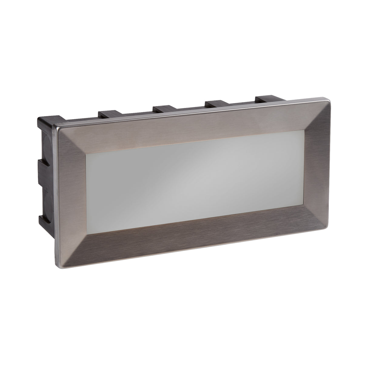 Searchlight Electric Ankle Outdoor Wall Light- Satin Silver Metal & Polycarbonate 762
