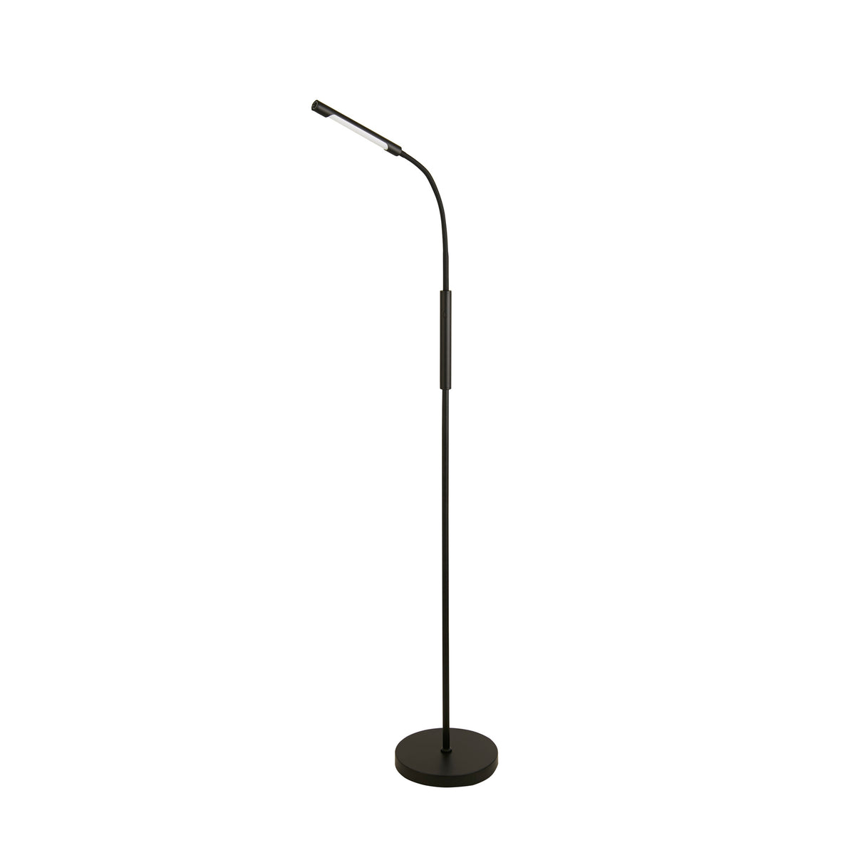 Searchlight Electric Plume Rechargeable Led Floor Lamp - Black 10430BK