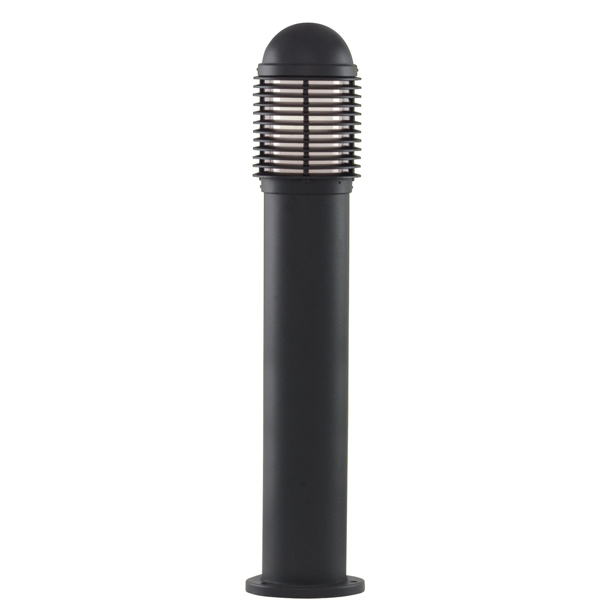 Searchlight Electric Bollards 730mm Outdoor Post - Black Aluminium & Glass, IP44 1082-730