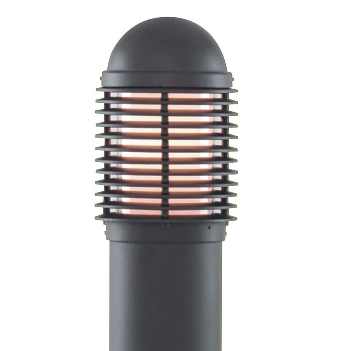 Searchlight Electric Bollards 730mm Outdoor Post - Black Aluminium & Glass, IP44 1082-730
