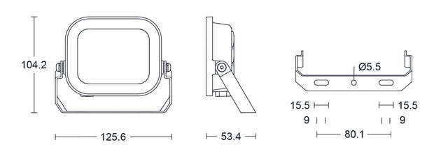 JCC Lighting JC091009 Niteflood™ LED Floodlight 10W IP65 4000K White