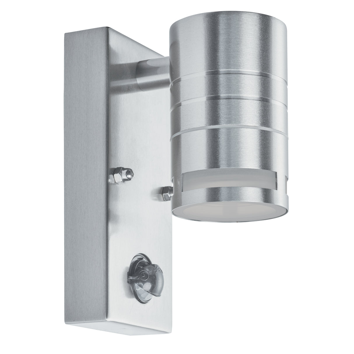 Searchlight Electric Metro Outdoor Wall Light with PIR - Stainless Steel & Glass 1318-1-LED