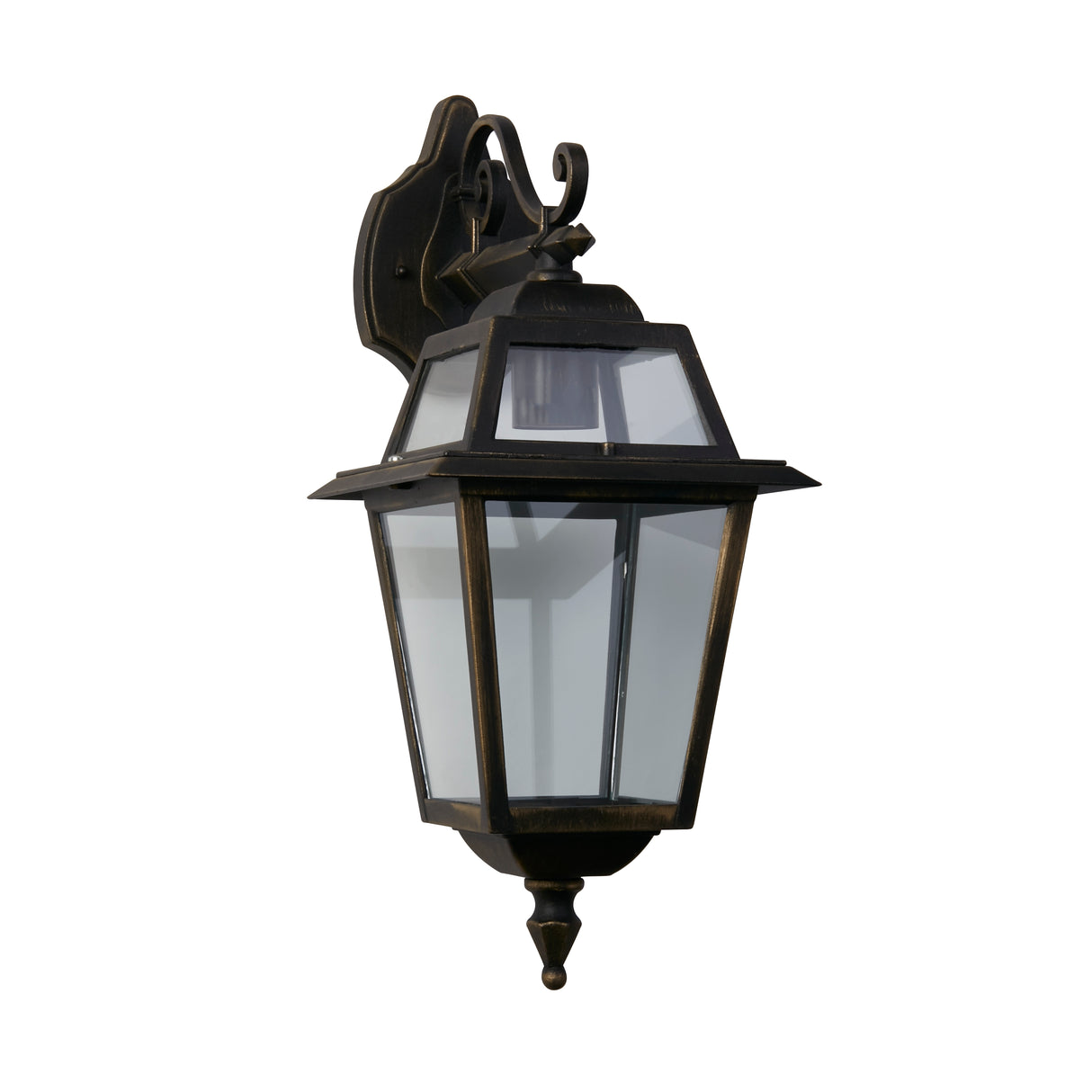 Searchlight Electric New Orleans Outdoor Downlight - Black Gold, Clear Glass,IP44 1522