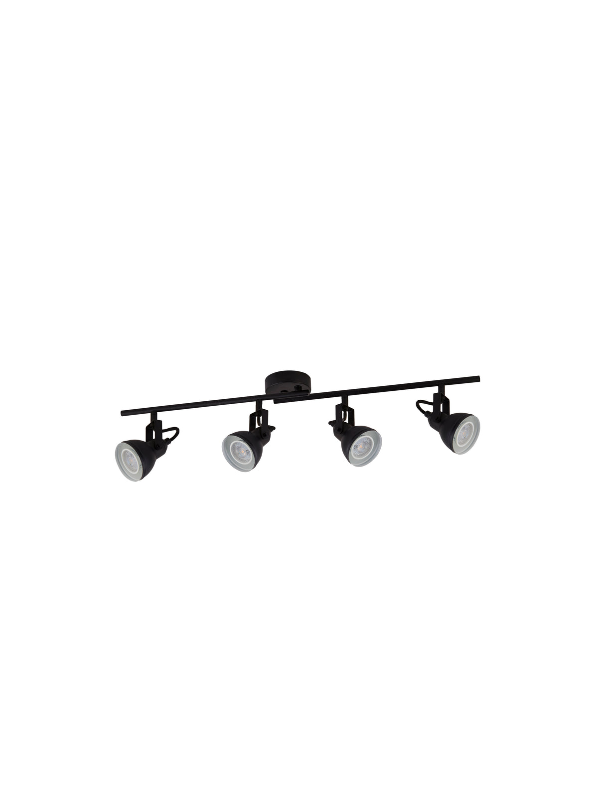 Searchlight Electric Focus 4Lt Split Bar Spotlight - Black Metal 1544BK