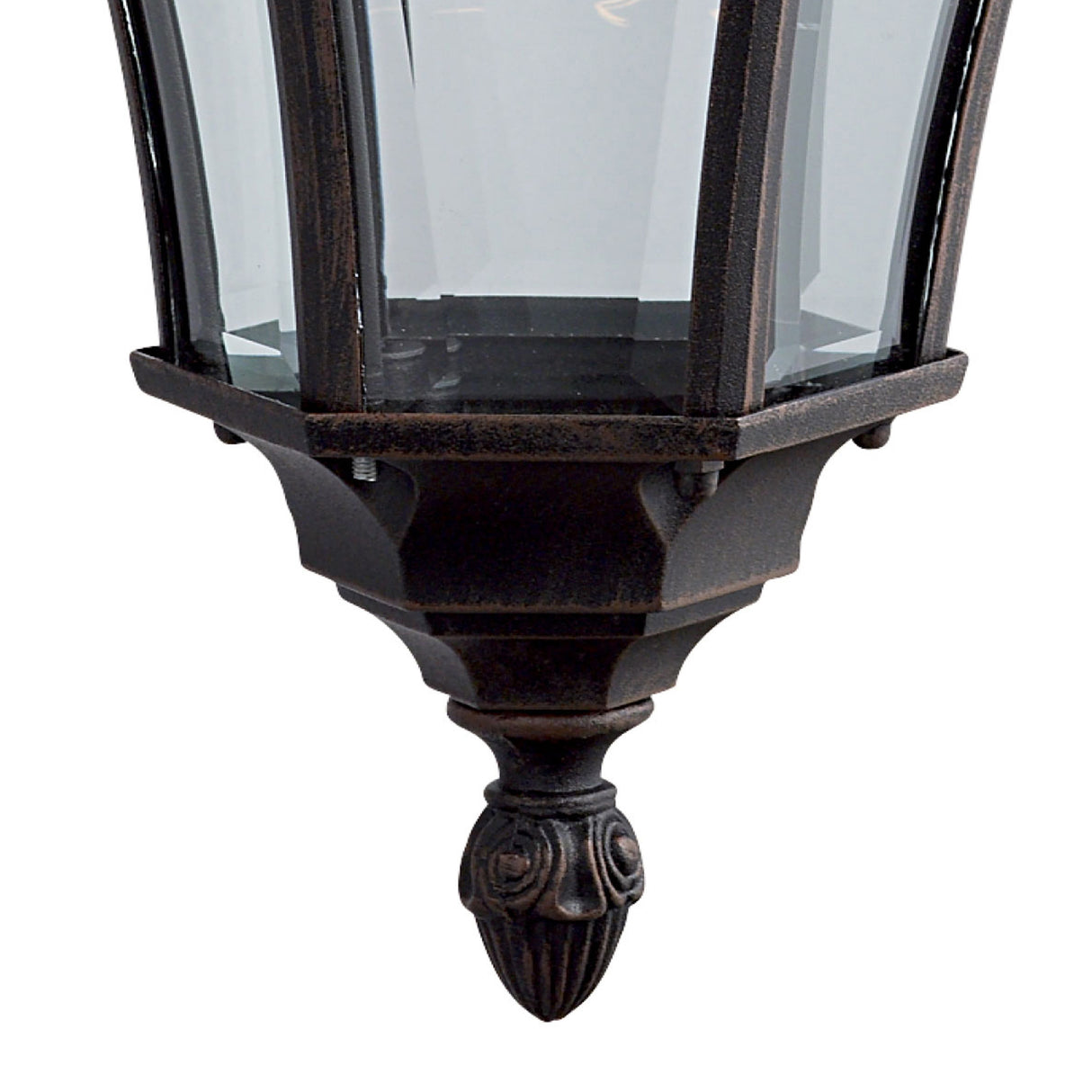Searchlight Electric Capri Outdoor Downlight-Aluminium, Rustic Brown & Glass,IP44 1563
