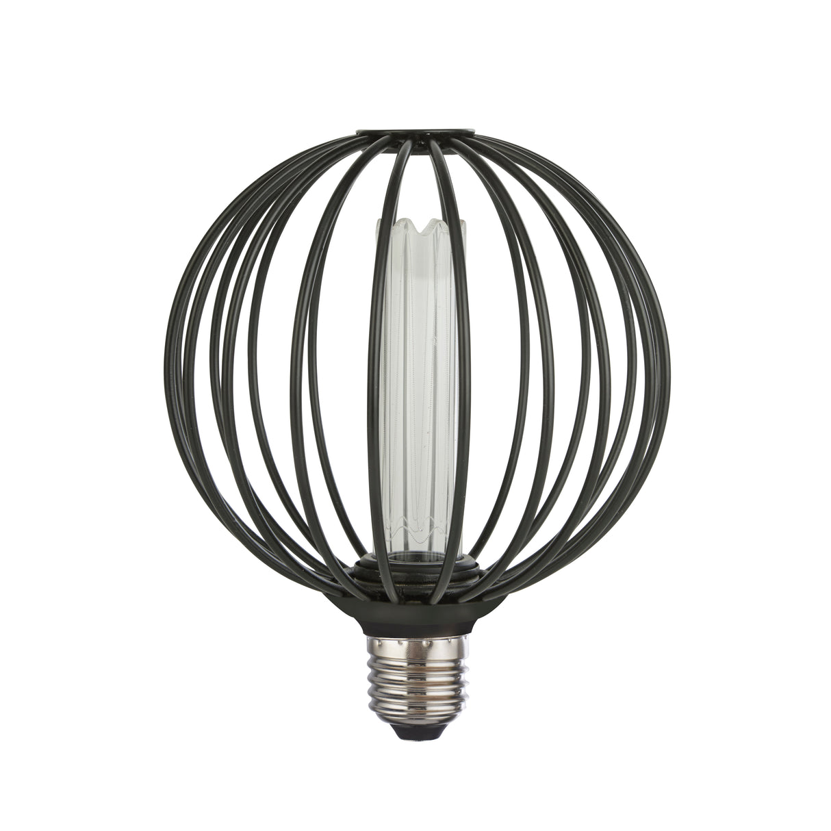 Searchlight Electric Globe Lamp - Black Metal 16004BK