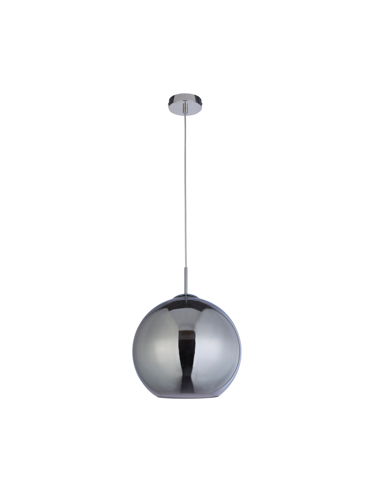 Searchlight Electric Balls Pendant - Chrome Metal & Smoked Glass 1632SM