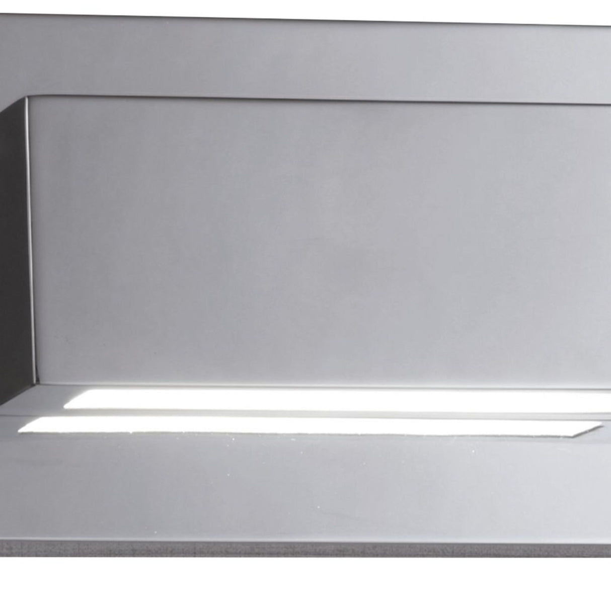 Searchlight Electric Ledge LED Up/Downlight Wall Light - Chrome & Glass 1752CC