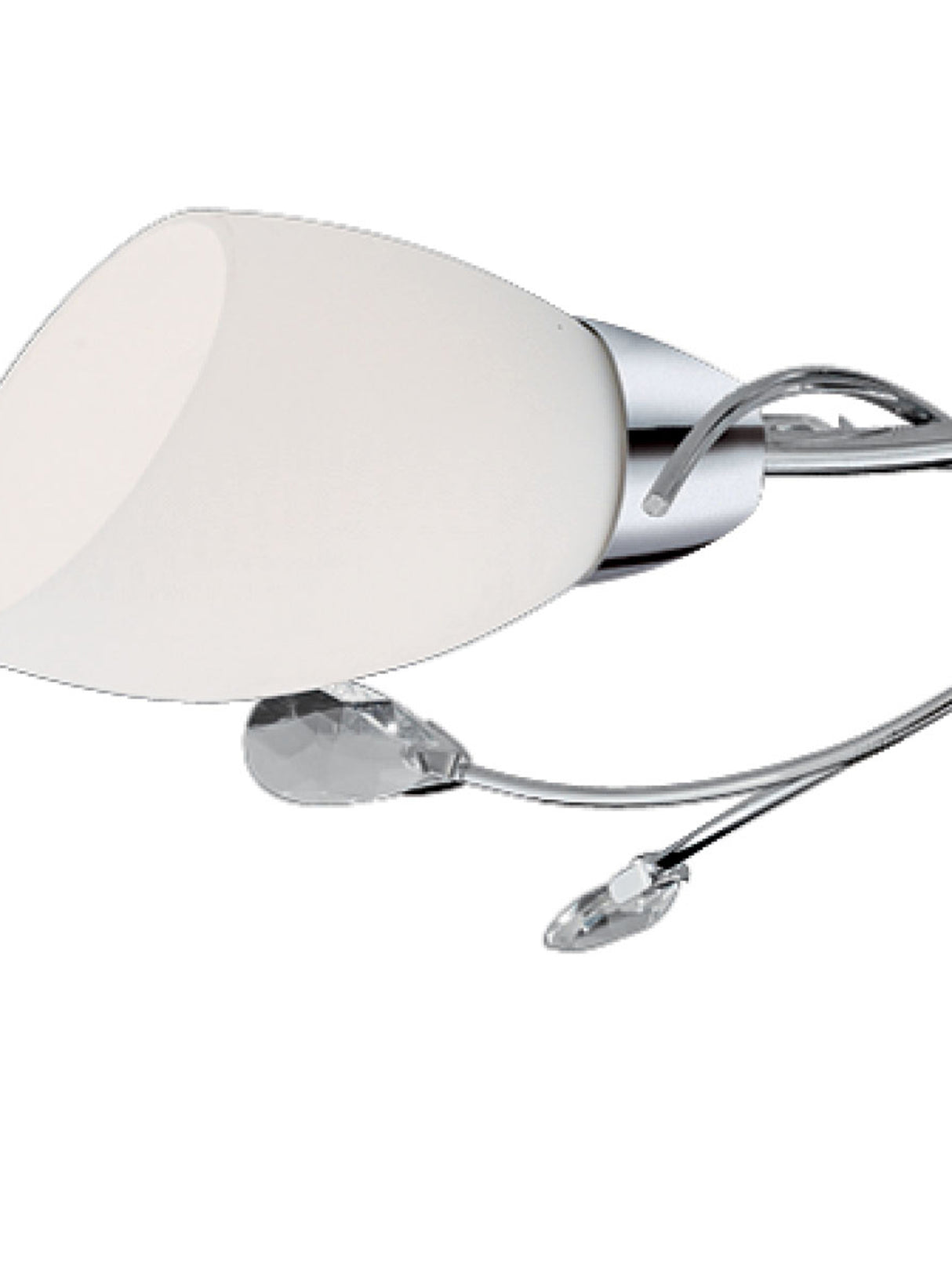 Searchlight Electric Gardenia 3Lt Flush - Polished Chrome & Glass 1763-3CC