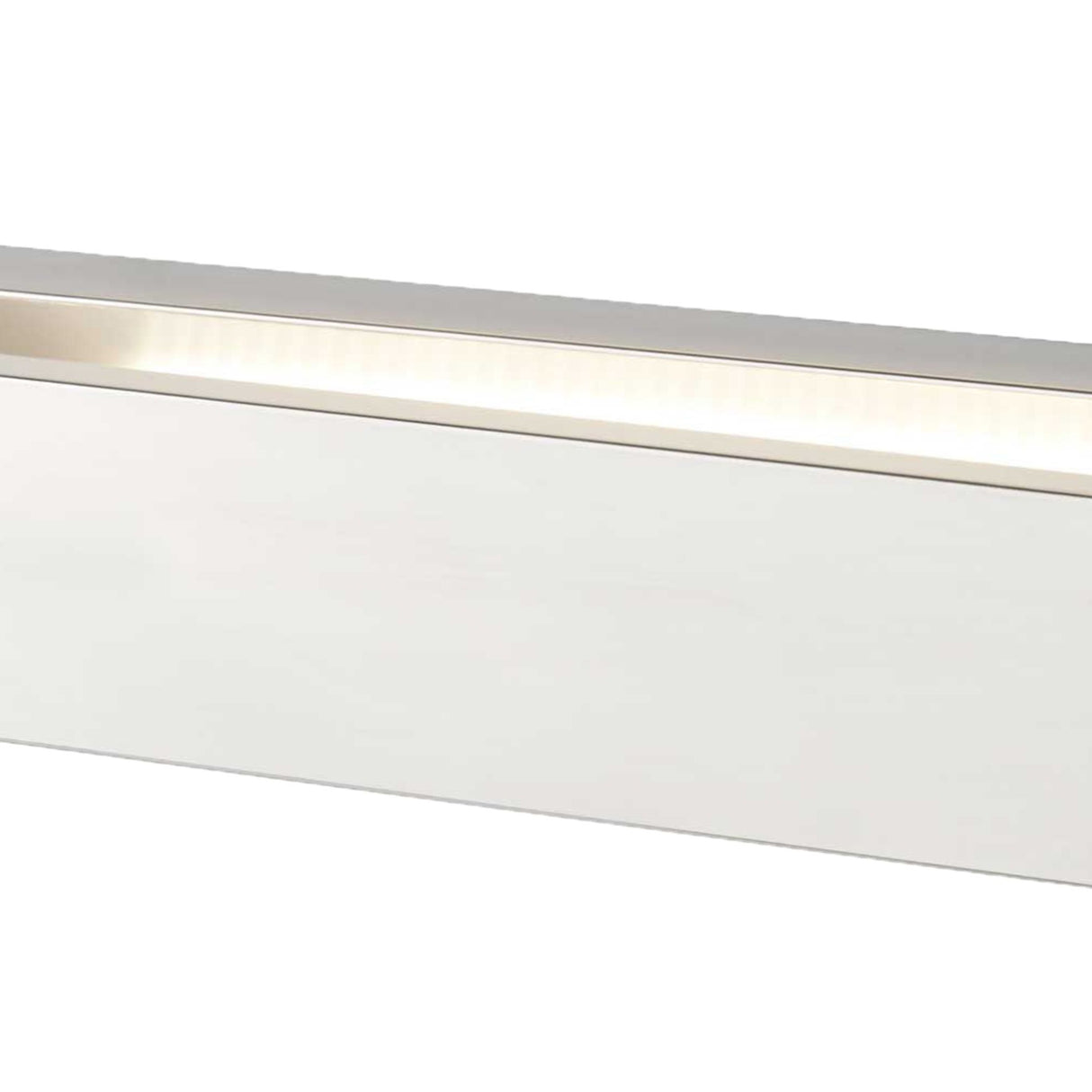 Searchlight Electric Serenity LED Rectangle Wall Bracket - Chrome & Frosted Glass 1781CC