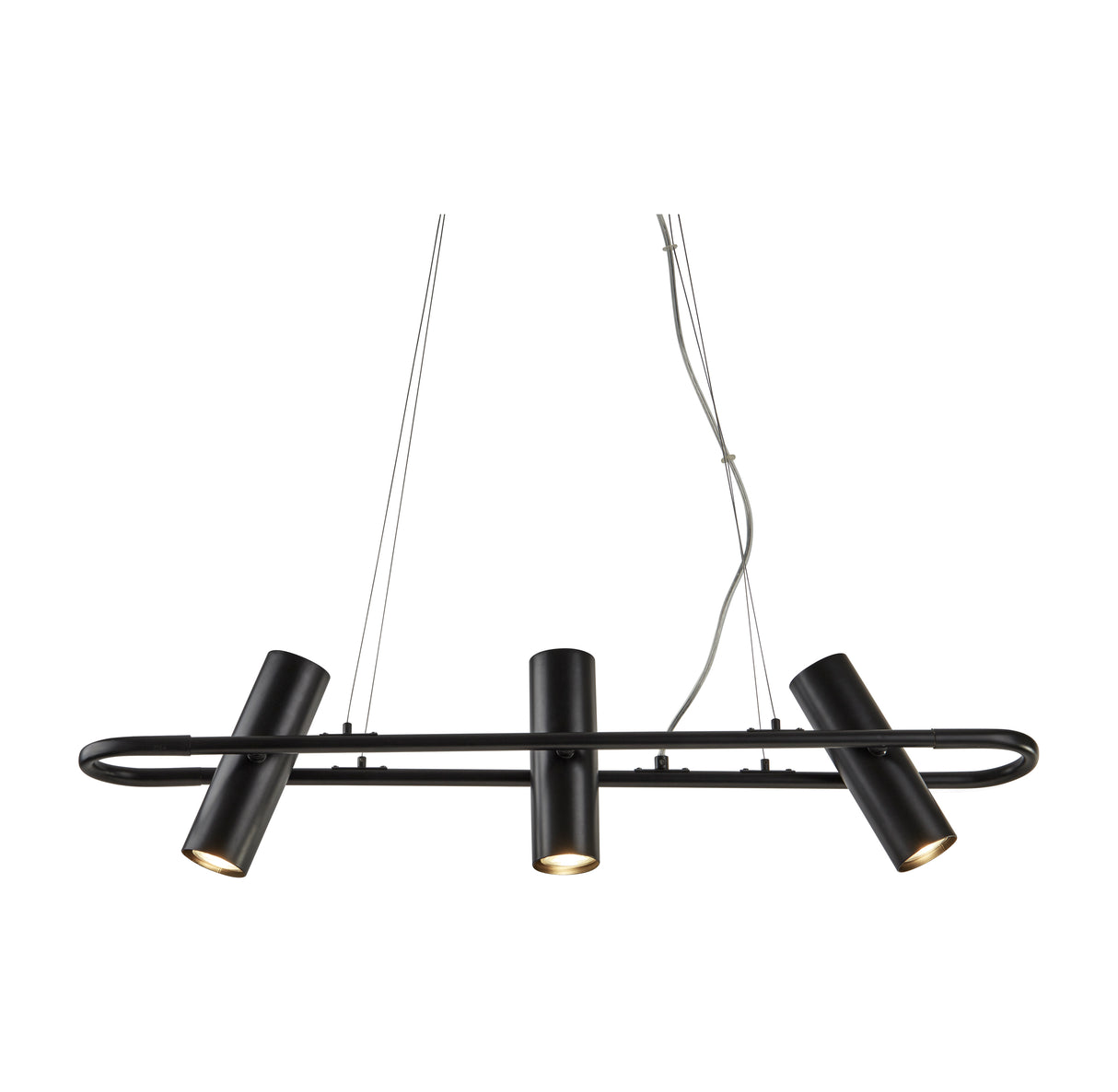 Telescope 3Lt Pendant - Black Metal