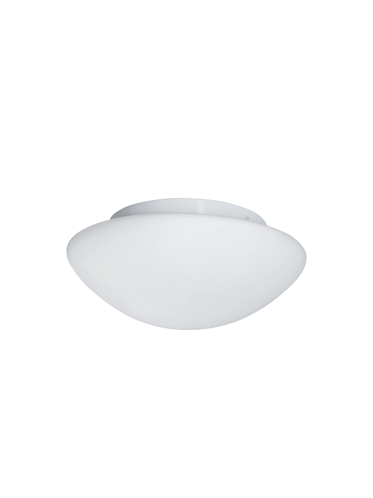 Tokyo 2Lt Flush - White Metal & Opal Glass