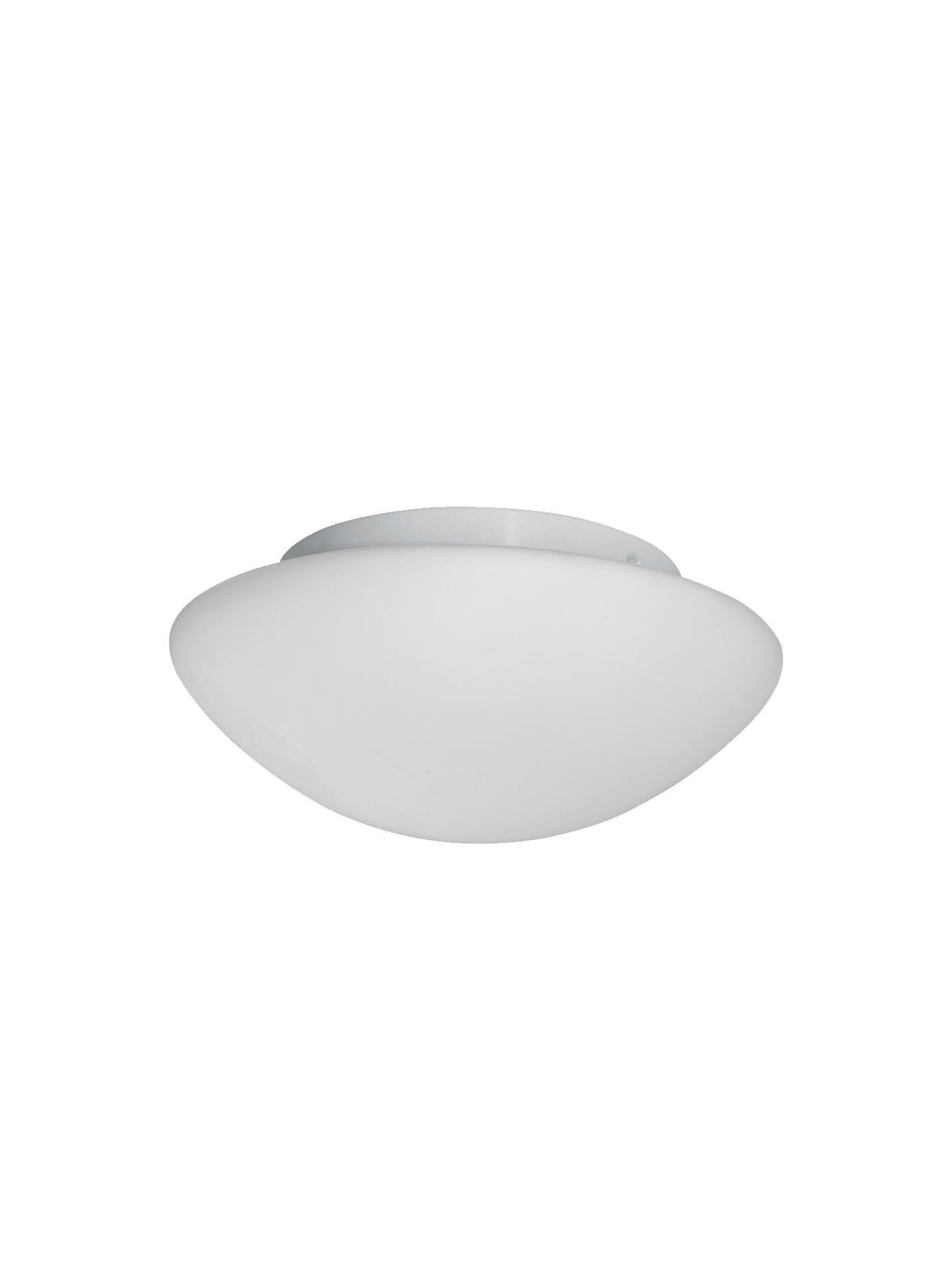 Tokyo 3Lt Flush - White Metal & Opal Glass