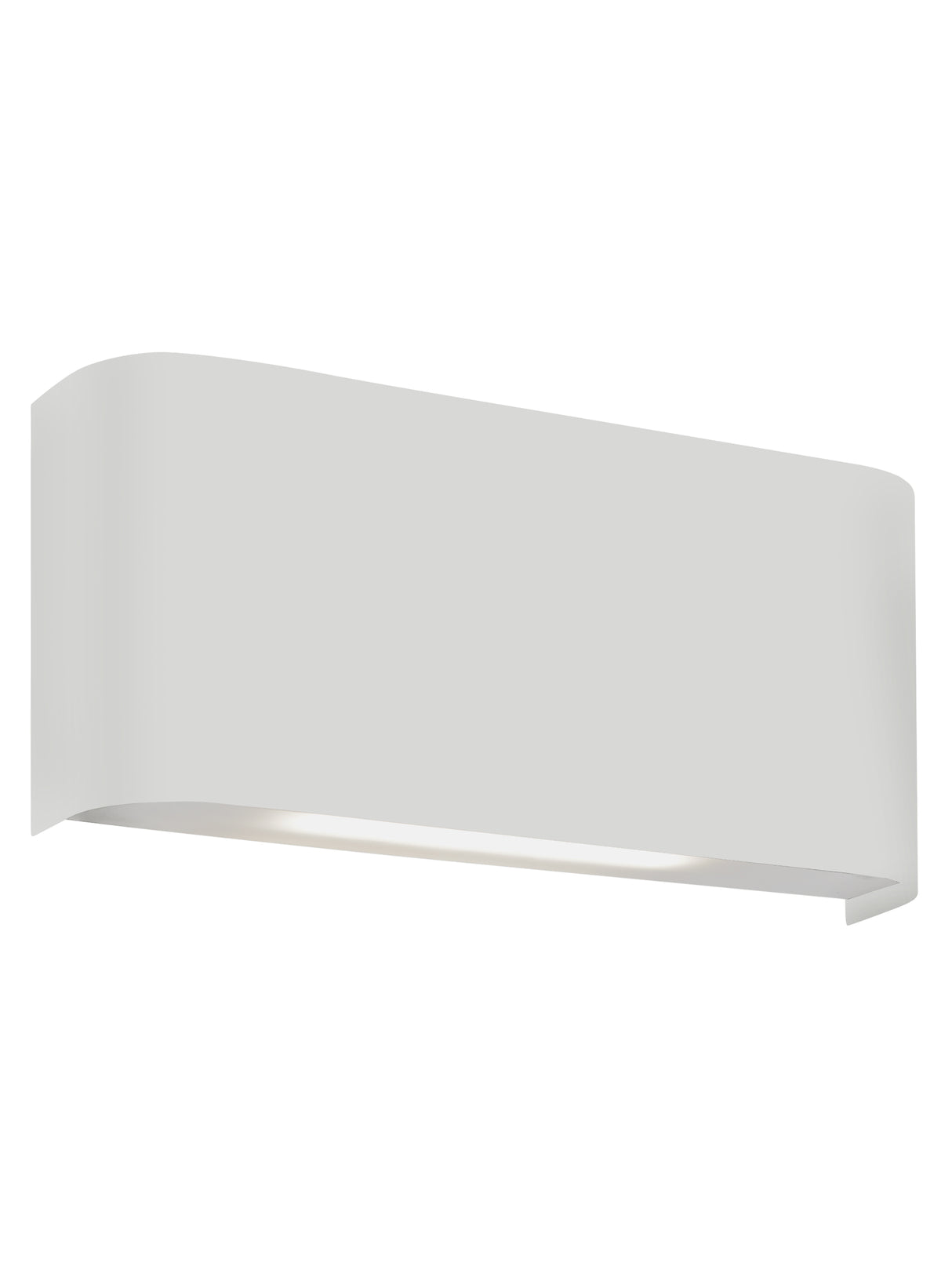 Match Box 2Lt Up/Down Wall Light - White Metal