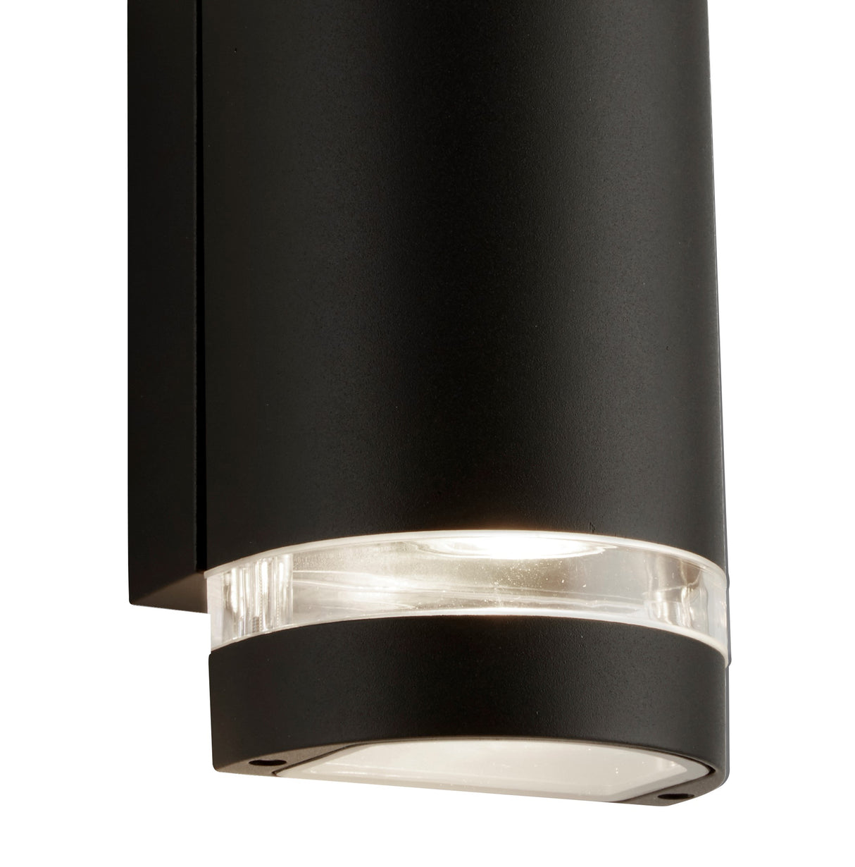 Searchlight Electric Sheffield Outdoor 2Lt Wall Light - Black, Glass & Polycarb 2002-2BK-LED
