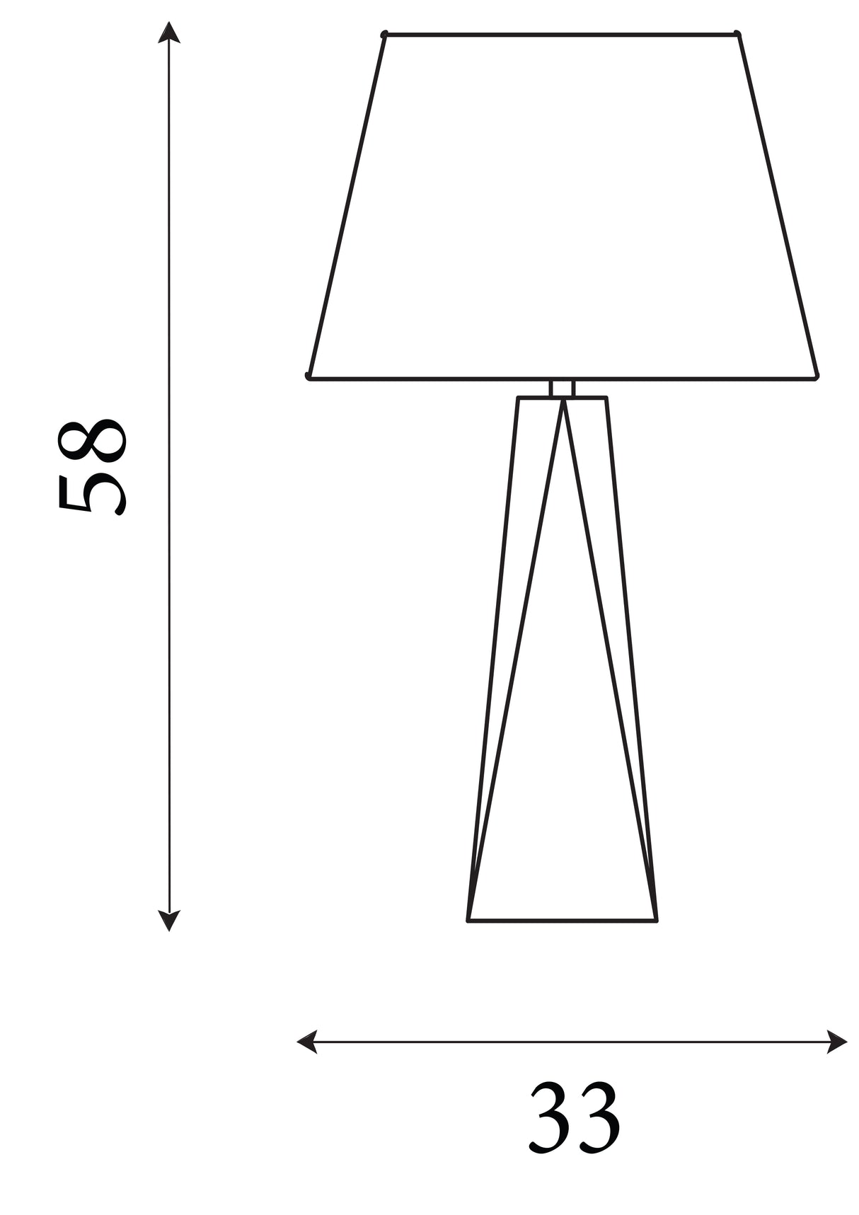 Searchlight Electric Maldon Table Lamp - Gold Metal & Black Shade with Gold Inner 2213GO