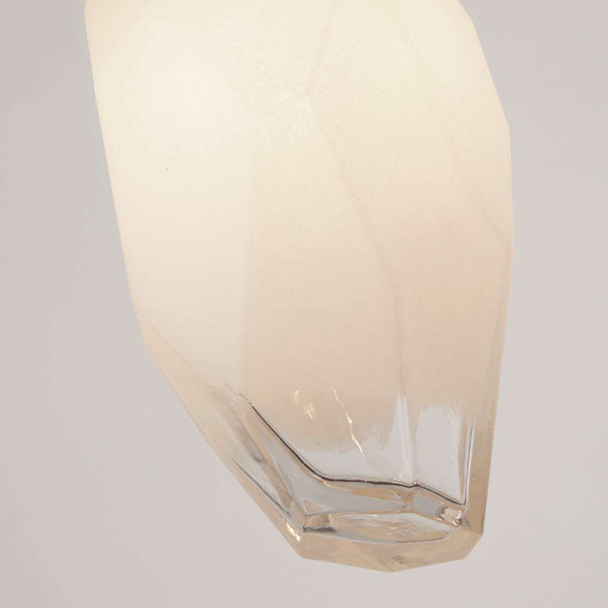 Searchlight Electric Rocky 1Lt Pendant, Satin Brass Metal & Glass 23141-1SB