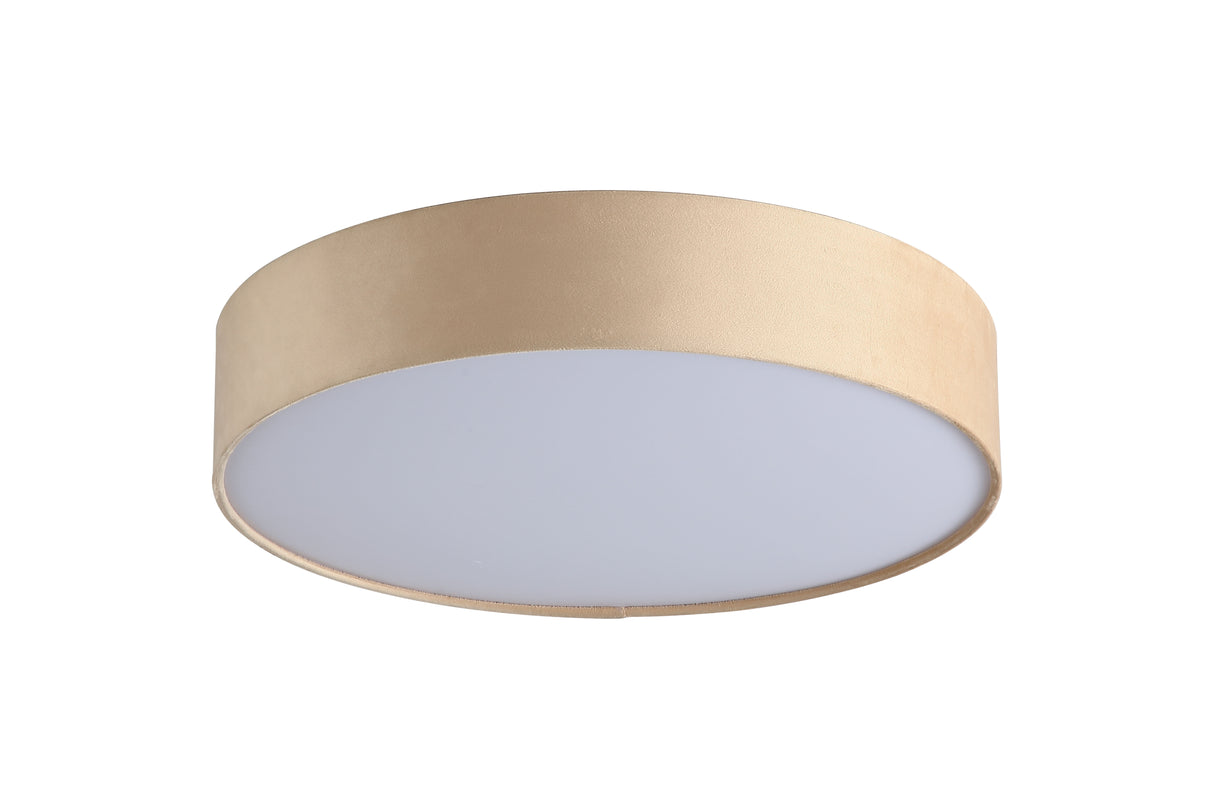 Searchlight Electric Drum 3Lt Flush, Champagne Velvet Shade 23298-3CP