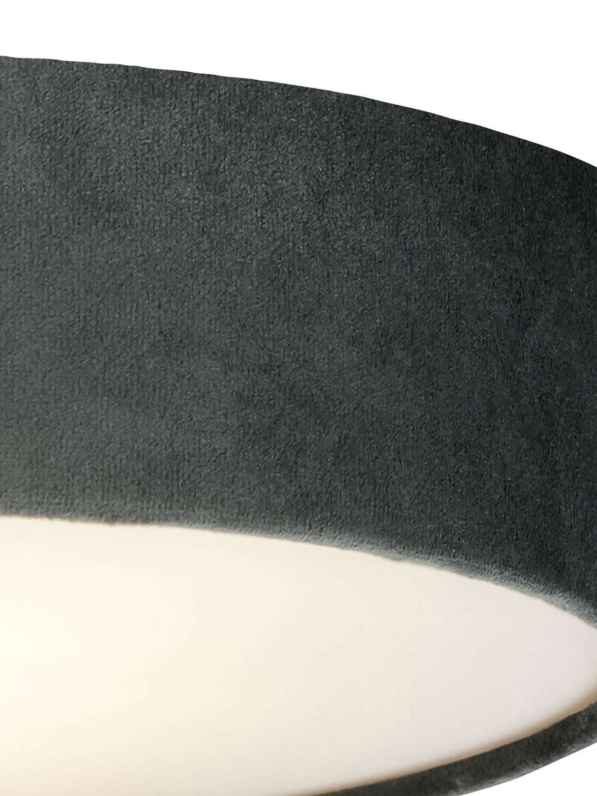 Searchlight Electric Drum 3Lt Flush - Grey Velvet 23298-3GY