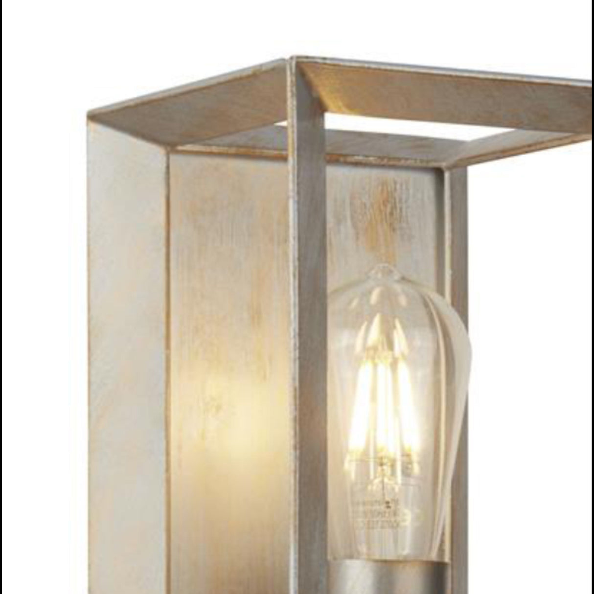 Searchlight Electric Heaton Wall Light - Brushed Gold/Silver Metal 2411SI