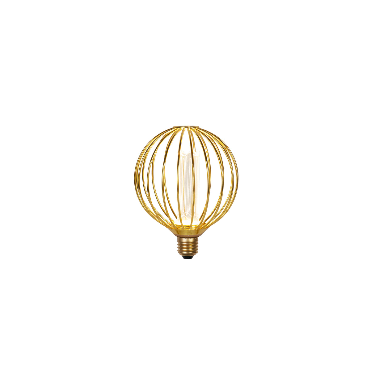 Globe Lamp - Gold Metal