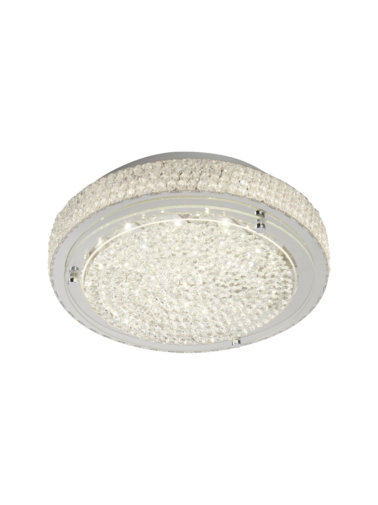 Florida Flush - Chrome Metal & Clear Crystal