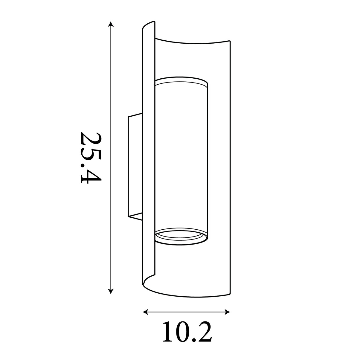 Searchlight Electric Roll 2Lt Wall Light, Latte Metal 28145LT
