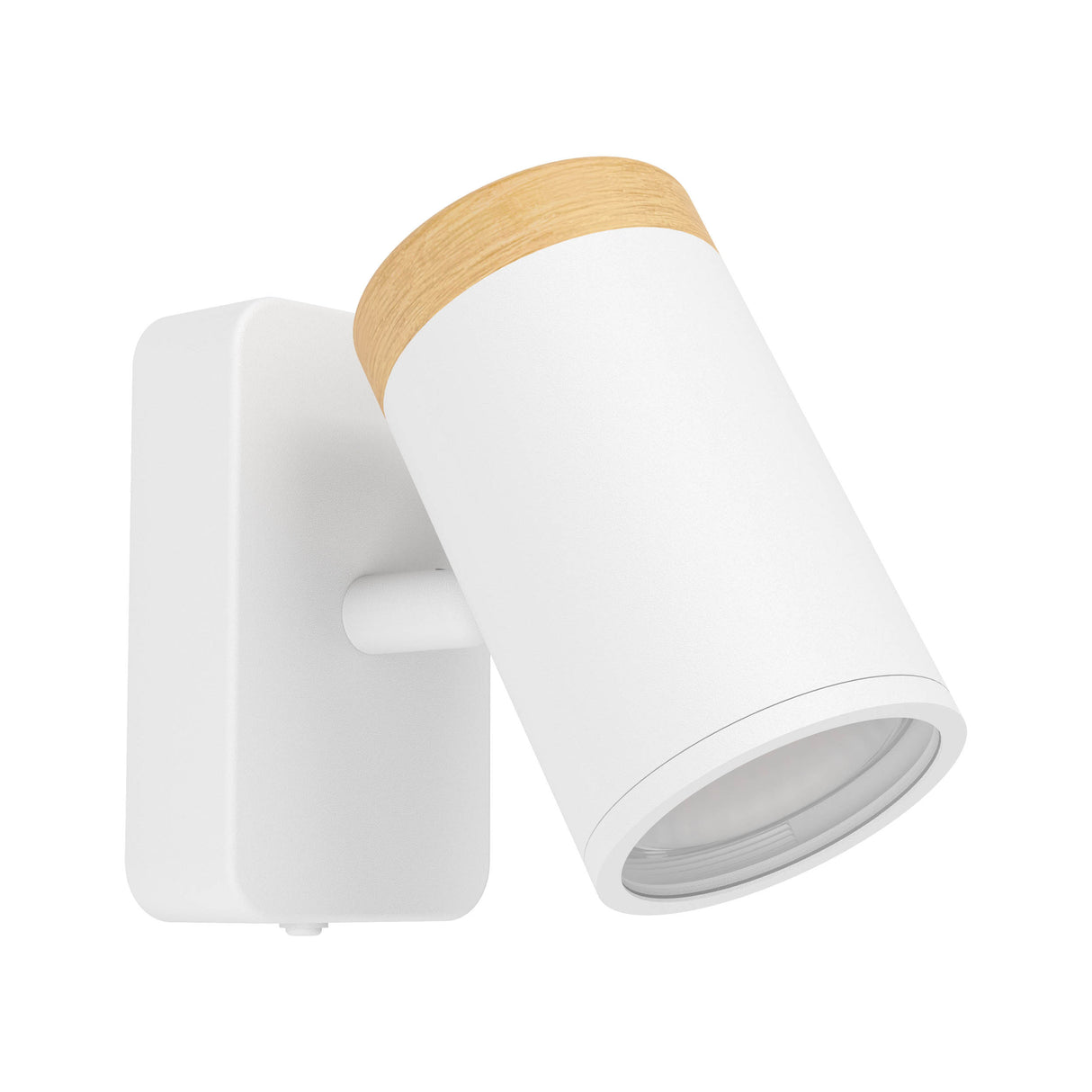 Eglo EU Castorama LED Single Wall Spotlight White & Brown