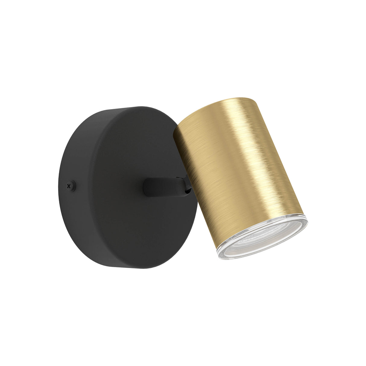 Eglo EU Consuma 1 LED Single Bathroom Spotlight Black & Brushed Brass Steel