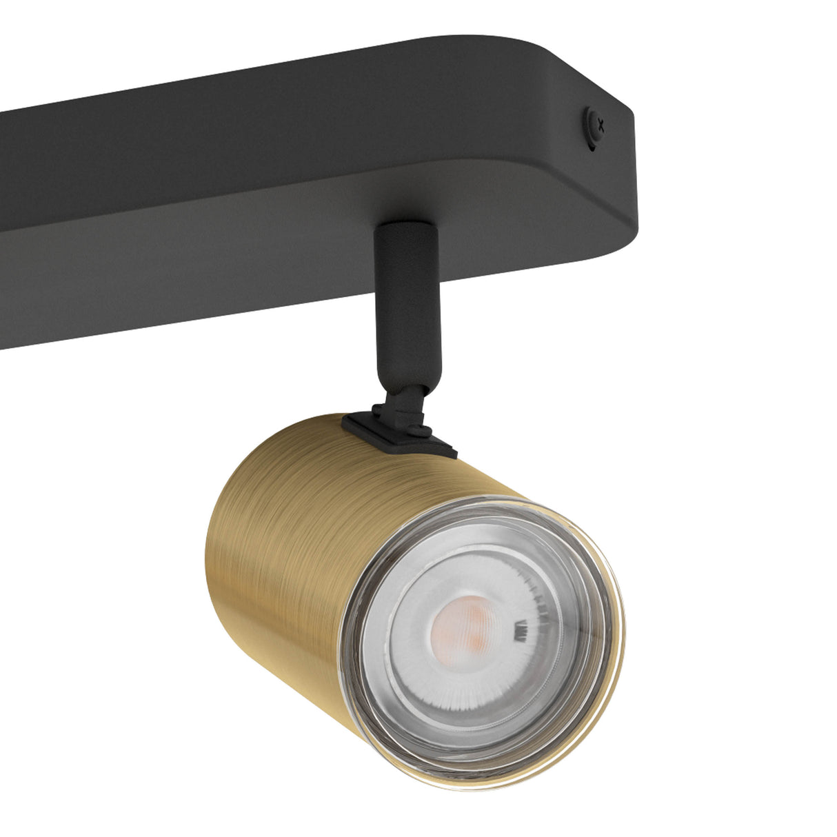 Eglo EU Consuma 1 LED Triple Bathroom Spotlight Black & Brushed Brass
