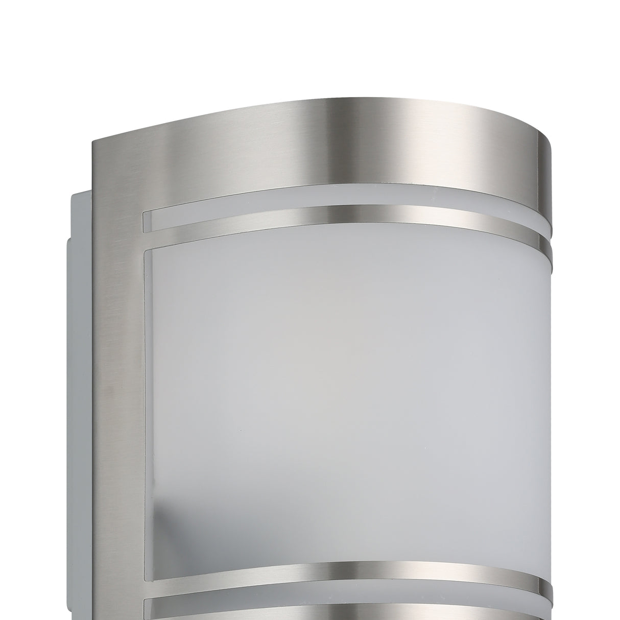 Eglo EU Cerno Exterior Curved Stainless Steel Wall Light