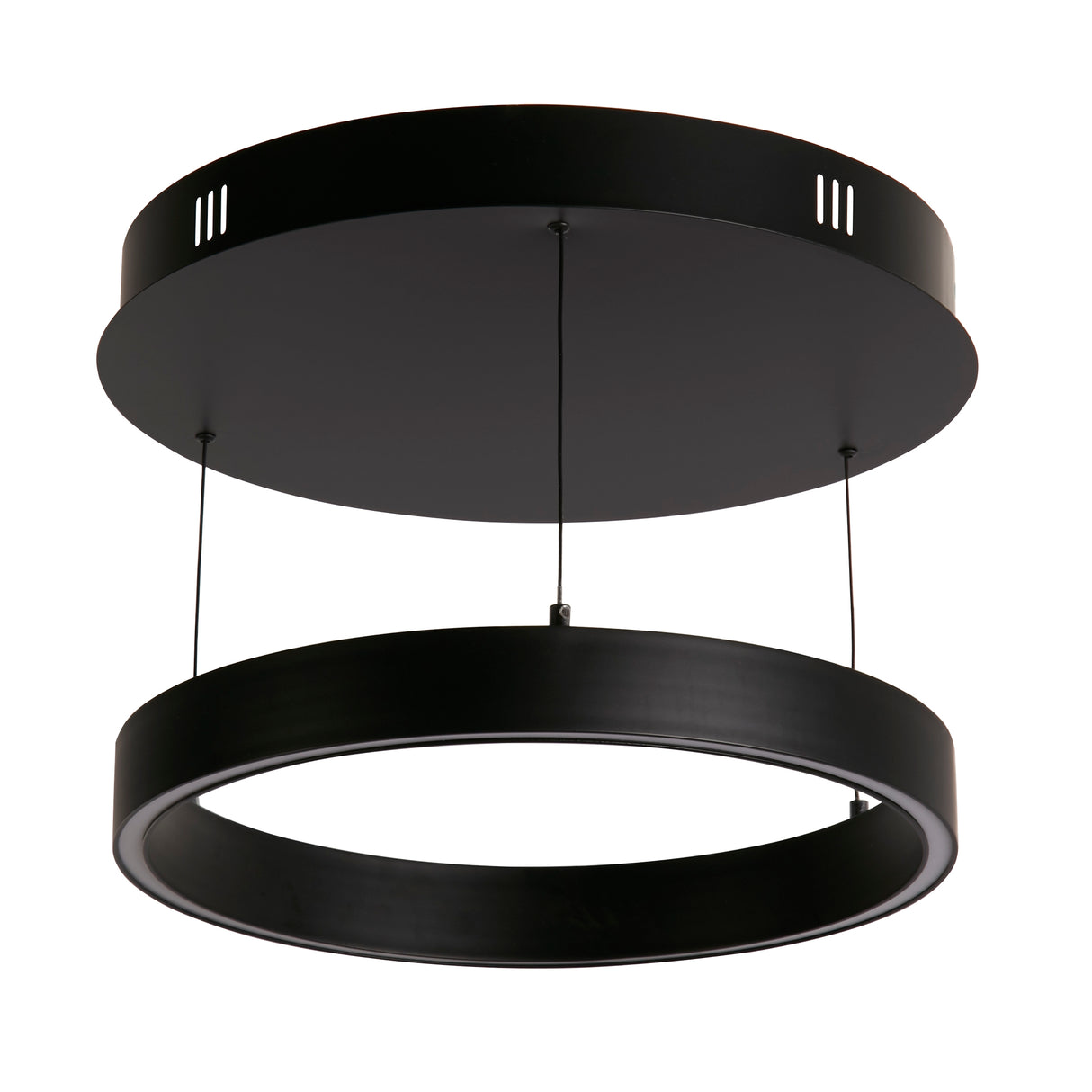 Searchlight Electric Layla Gesture Control Pendant - Black Metal & Opal Acrylic 30410BK