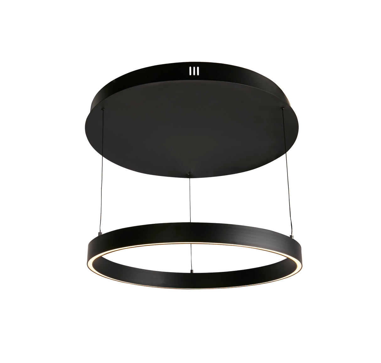 Layla Gesture Control Pendant - Black Metal & Opal Acrylic
