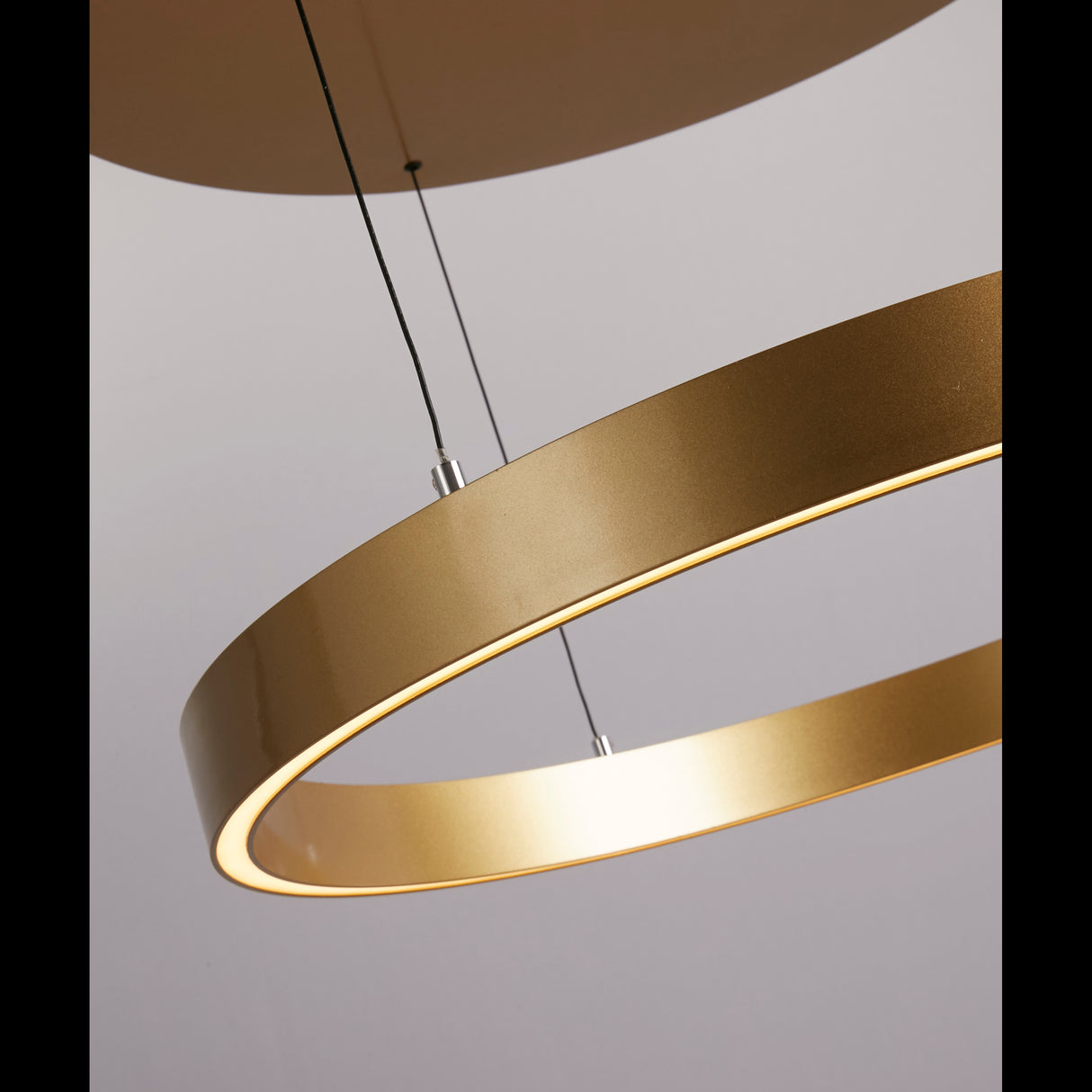 Searchlight Electric Layla Gesture Control Pendant - Gold Metal & Opal Acrylic 30411GO
