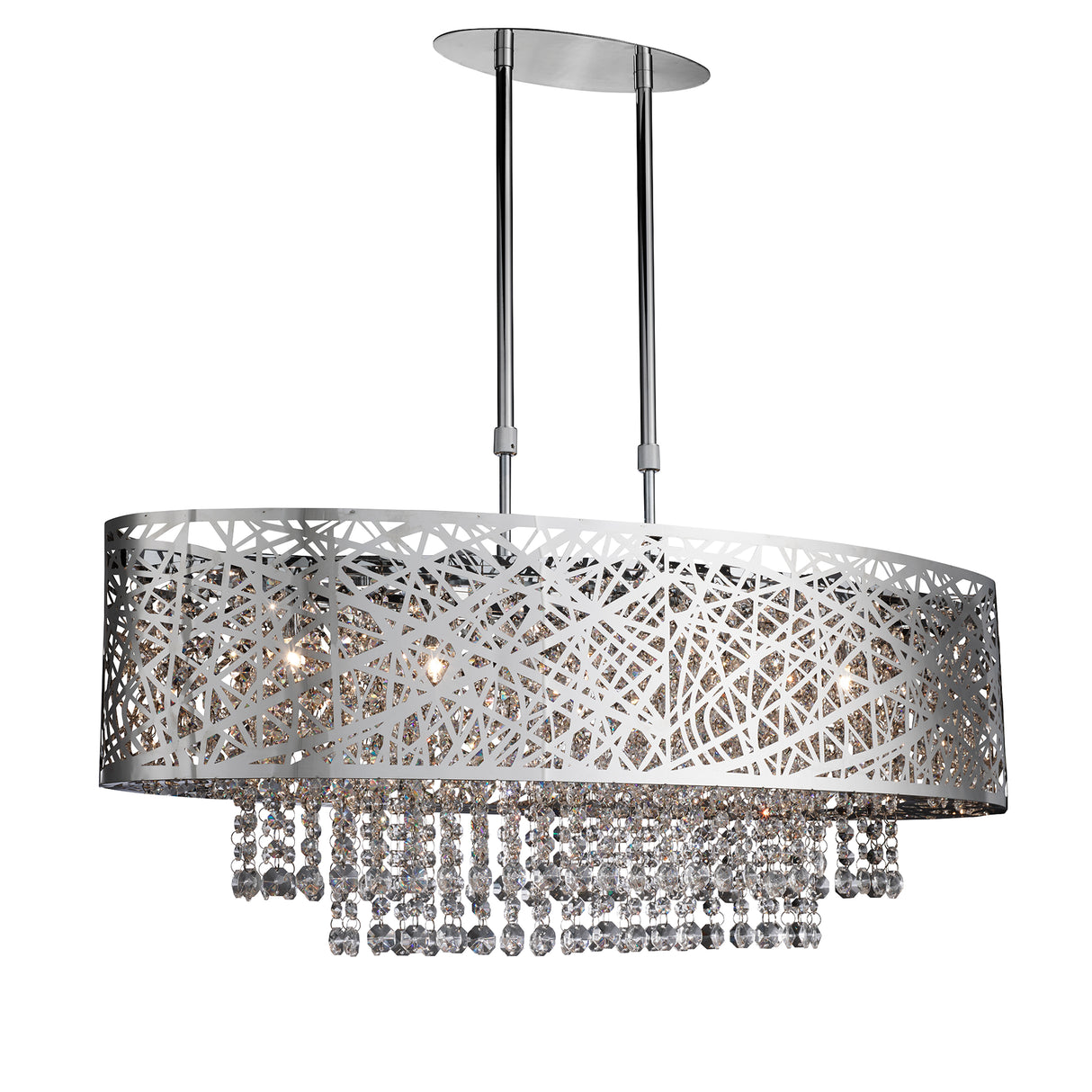 Mica 5Lt Semi -Flush - Chrome Metal