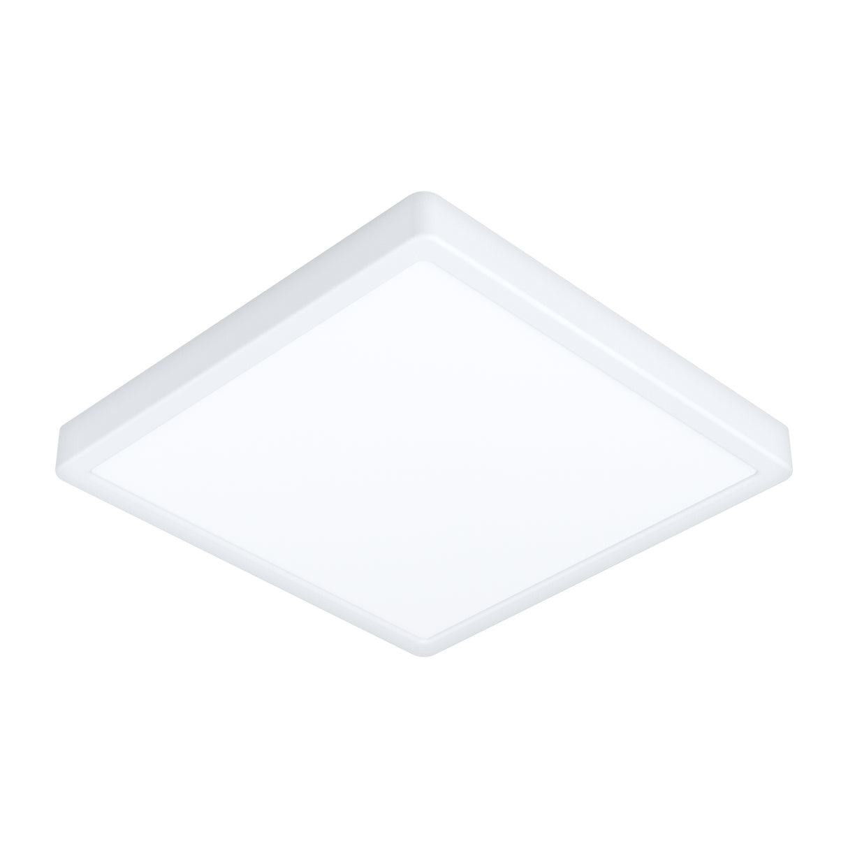 Eglo EU FUEVA?5 Bathroom LED Ceiling Light – White Steel, Square, 4000?K White Light, Indoor Lighting