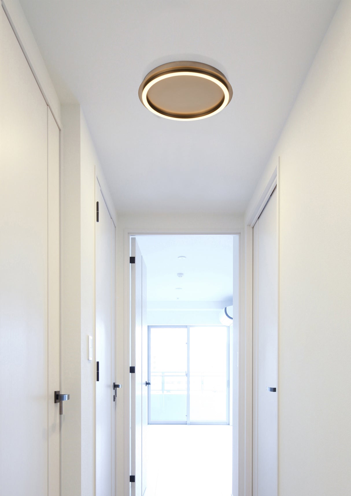 Searchlight Electric Stellar LED ceiling lamp - Latte Metal with Acrylic 31283-36LT