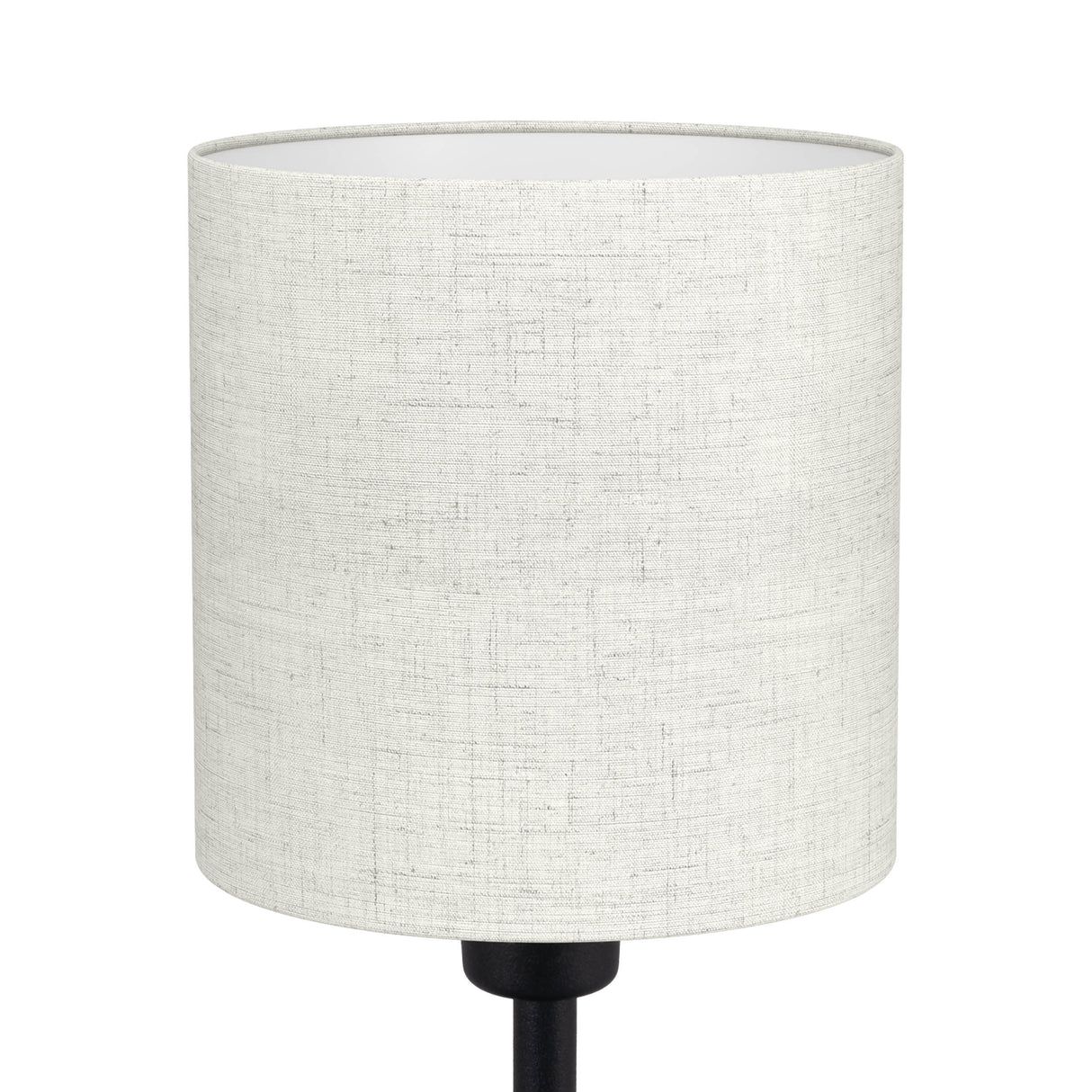 Eglo EU Montetto 1 Table Lamp Natural Fabric Shade with Black Steel Base, E14