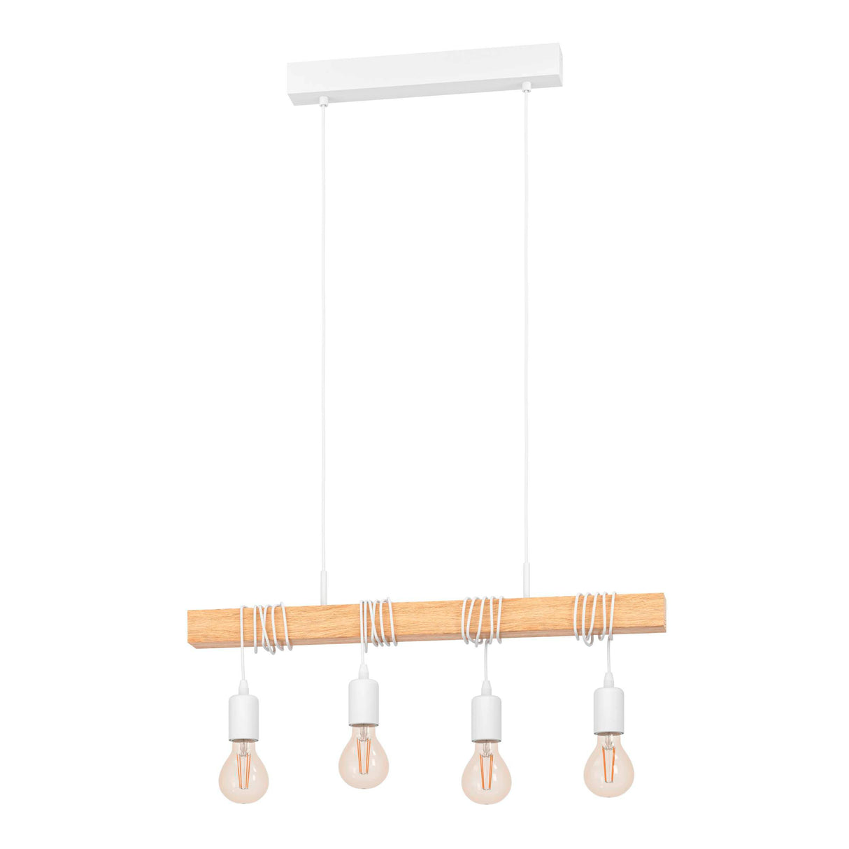 Eglo EU Townshend Pendant E27 White Oak Effect