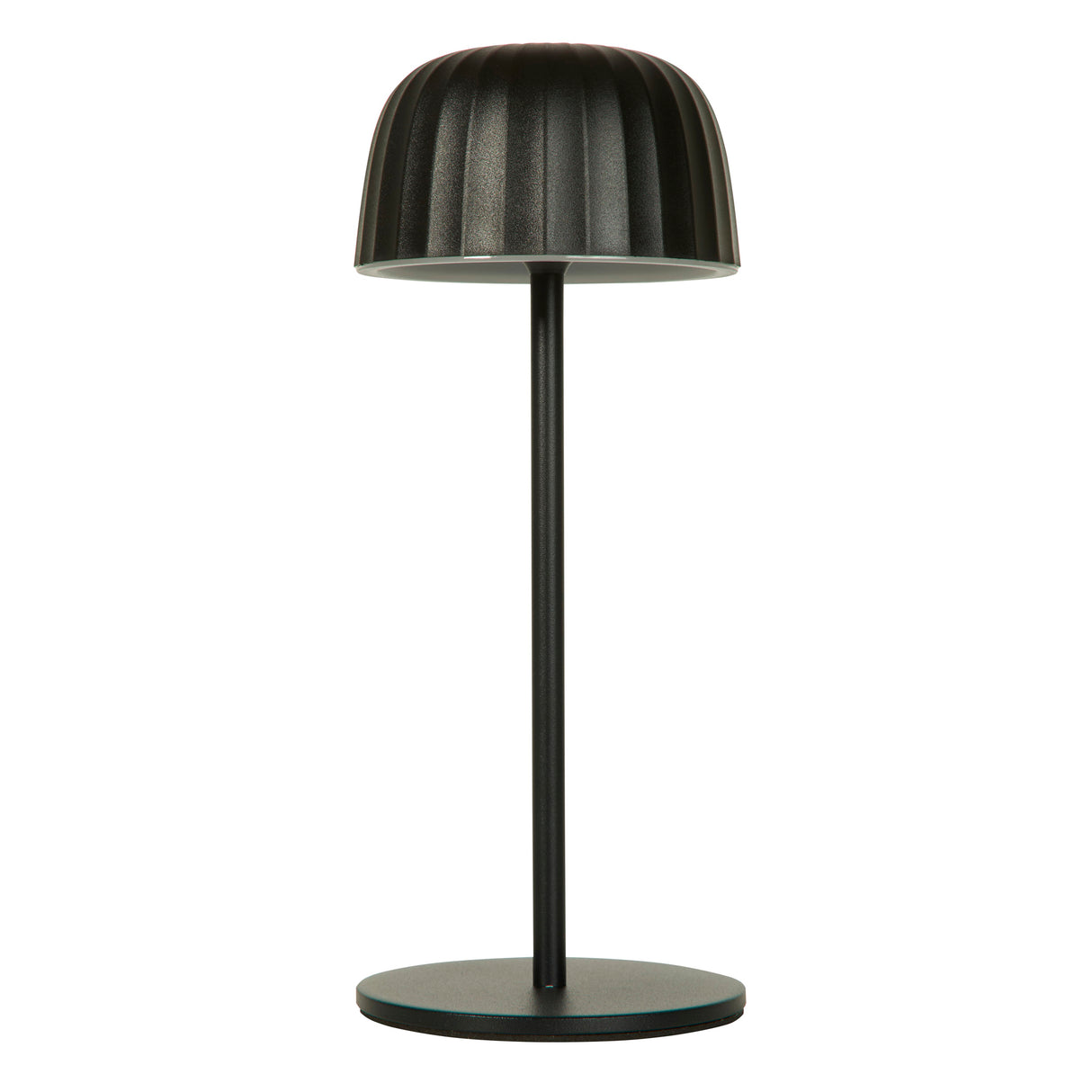 Searchlight Electric Ezra Outdoor Rechargeable Table Lamp, Black 33610BK