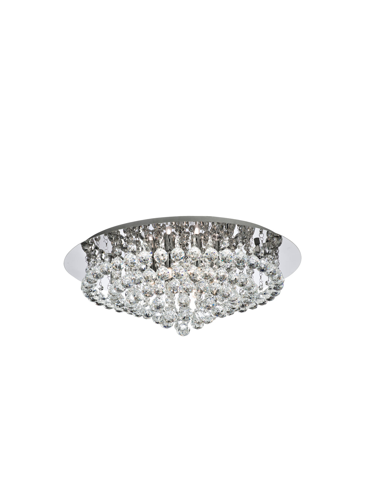 Hanna 8Lt Flush - Chrome Metal & Clear Crystal