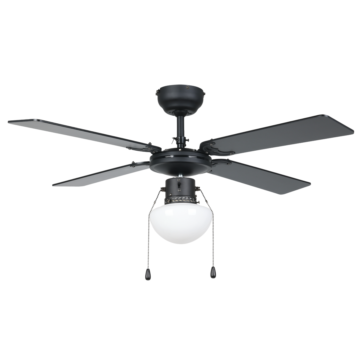Eglo Lighting DL-VENTILATOR AC E27 SCHWARZ/HOLZ Fans from the FORTALEZA range. Part Number - 35122