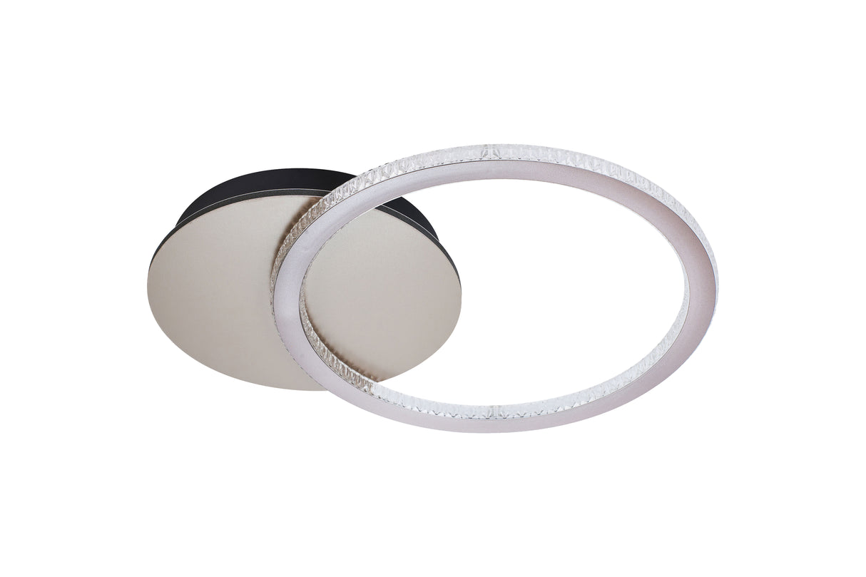 Searchlight Electric Specs LED Flush, Champagne Metal 37121CP