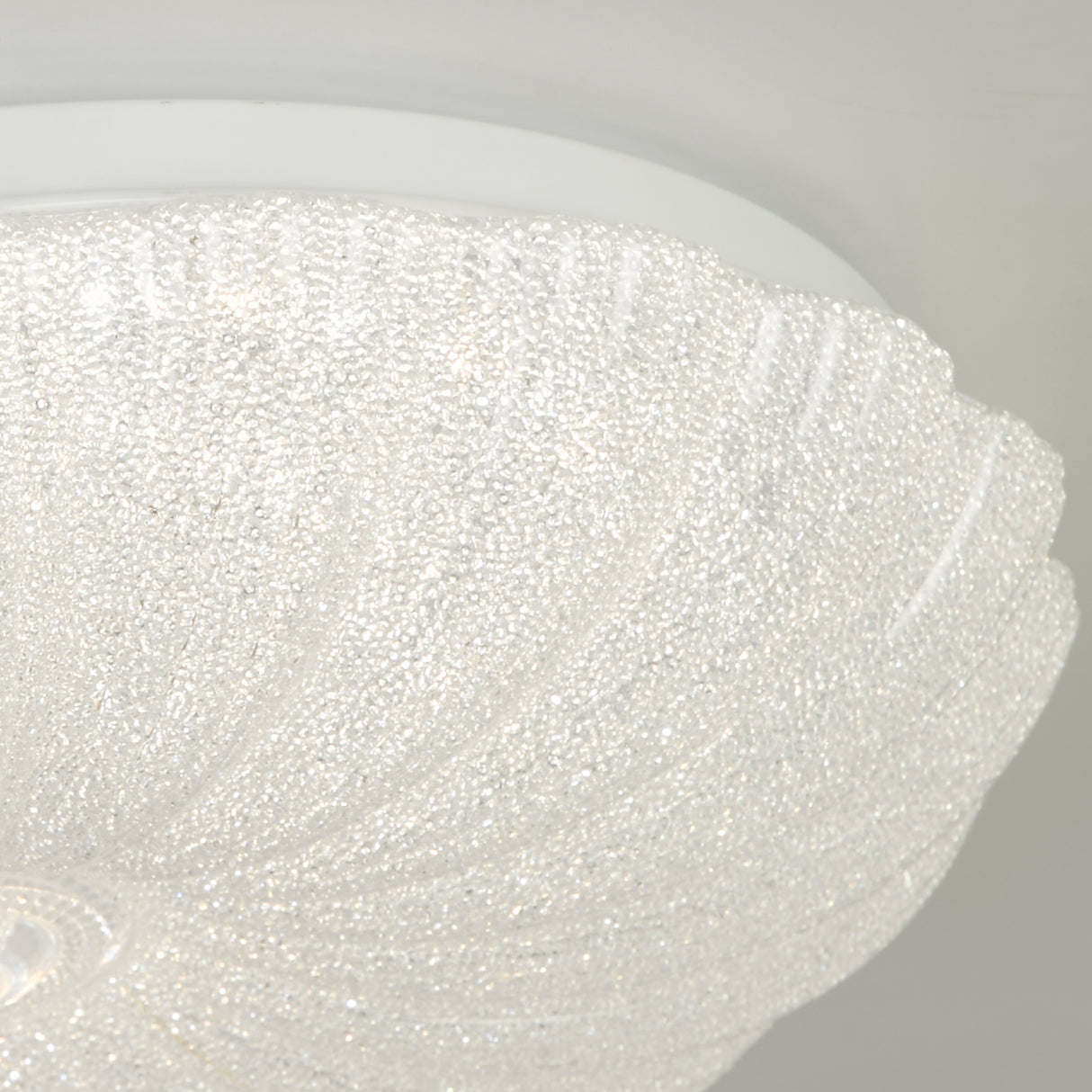Searchlight Electric Pandora LED Flush, Clear Acrylic 37420-330