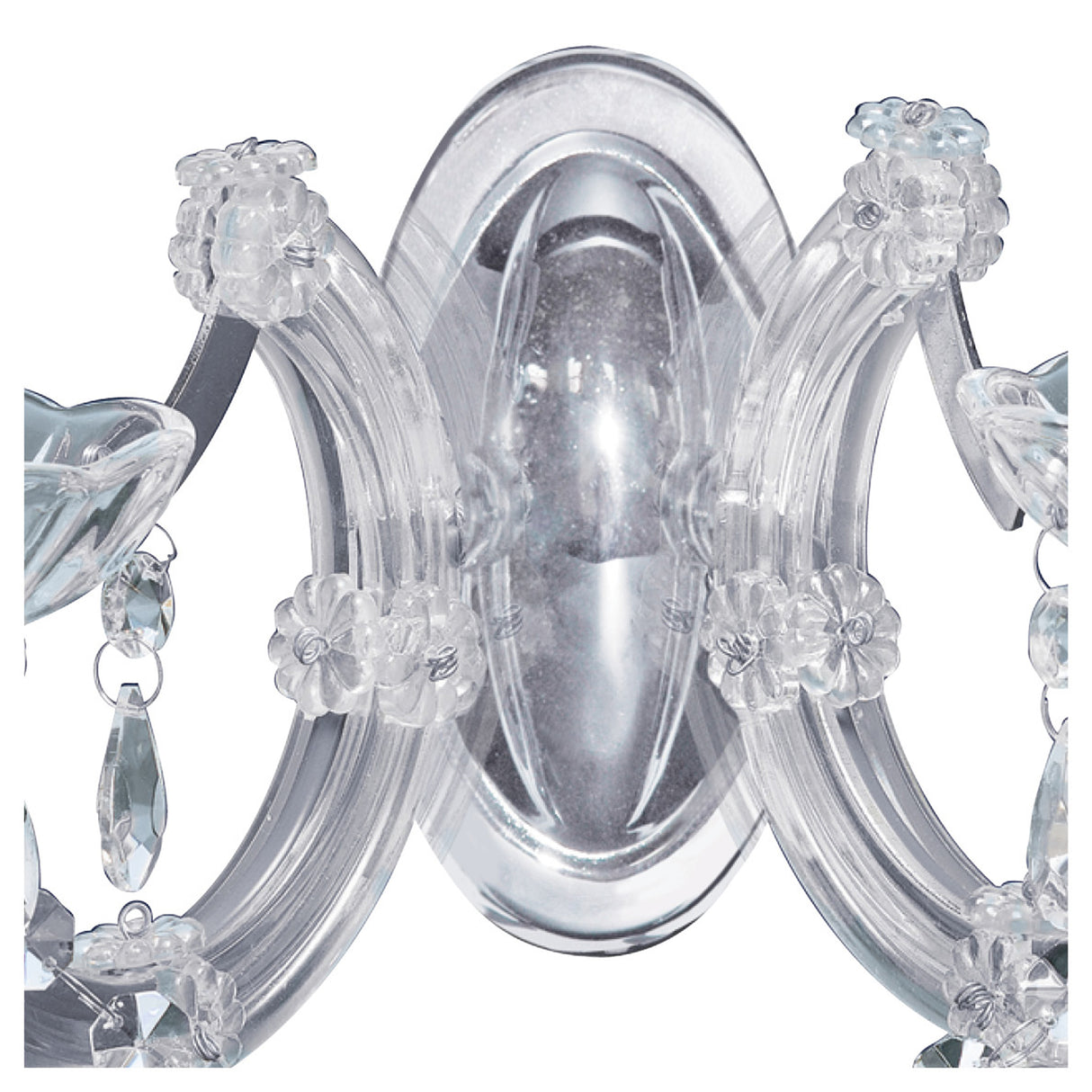 Searchlight Electric Marie Therese 2Lt Wall Light - Chrome Metal & Clear Acrylic 399-2
