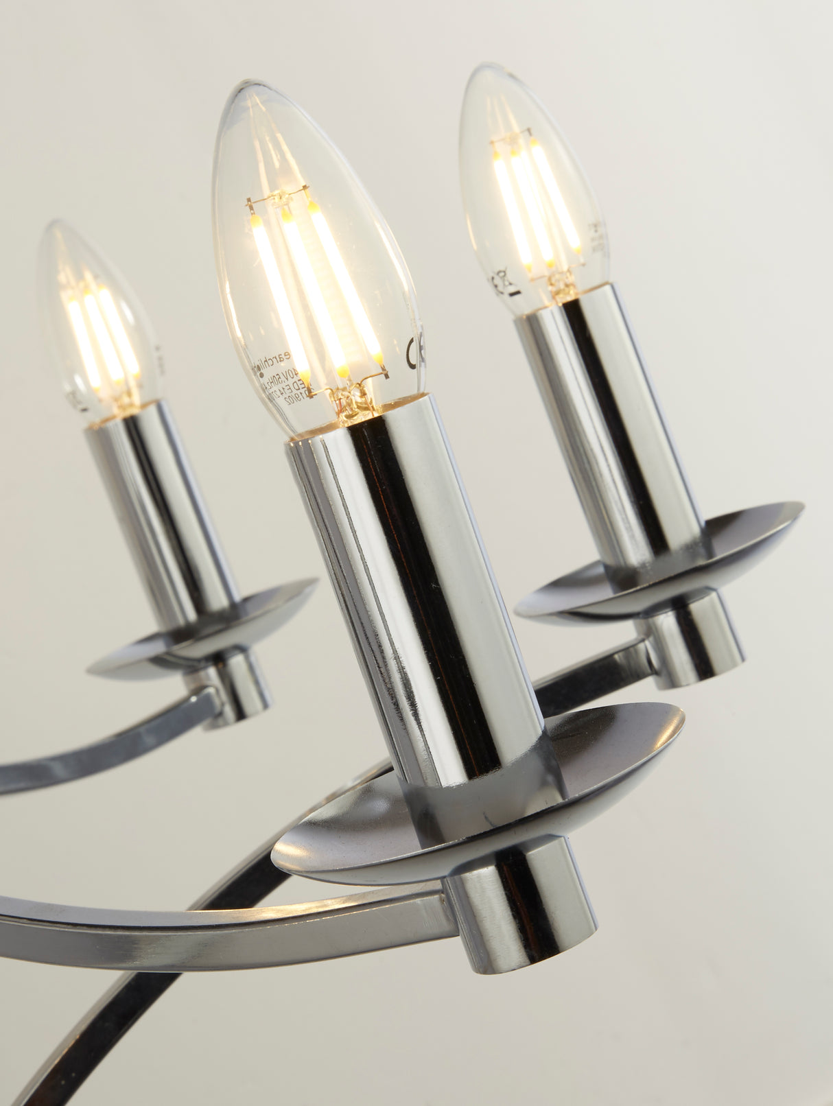 Searchlight Electric Ascot 8Lt Pendant - Chrome Metal 41312-8CC