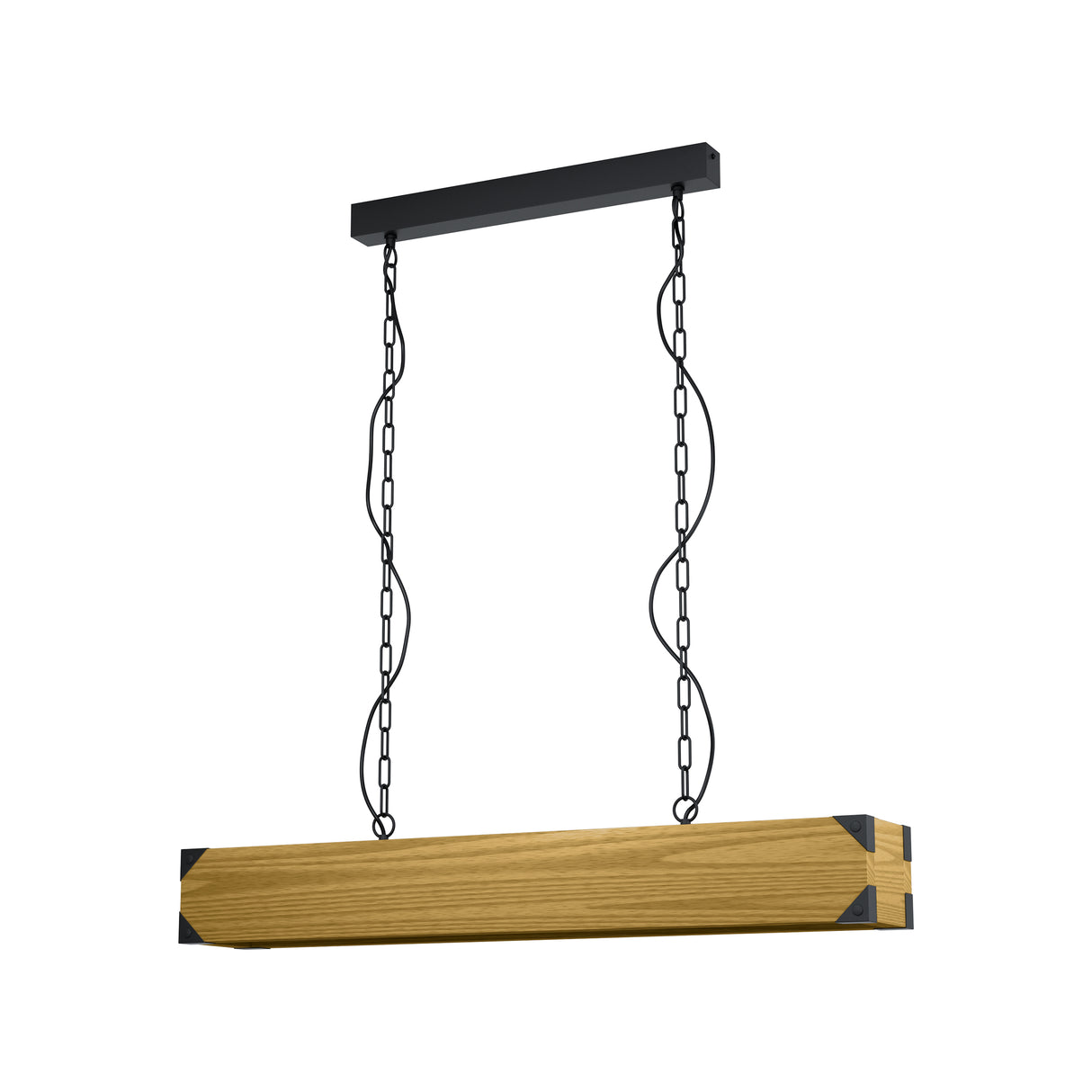 Eglo EU Harborough 4 Set Pendant Light E27 Black
