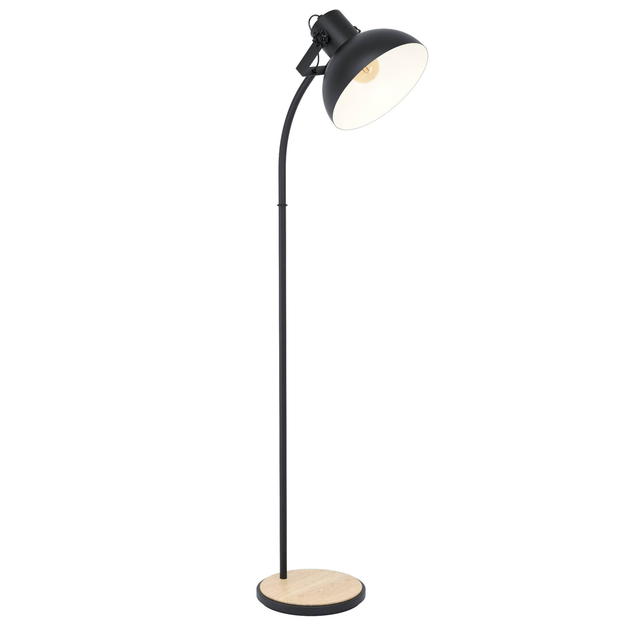 Eglo EU Lubenham Floor Lamp Black/Wood