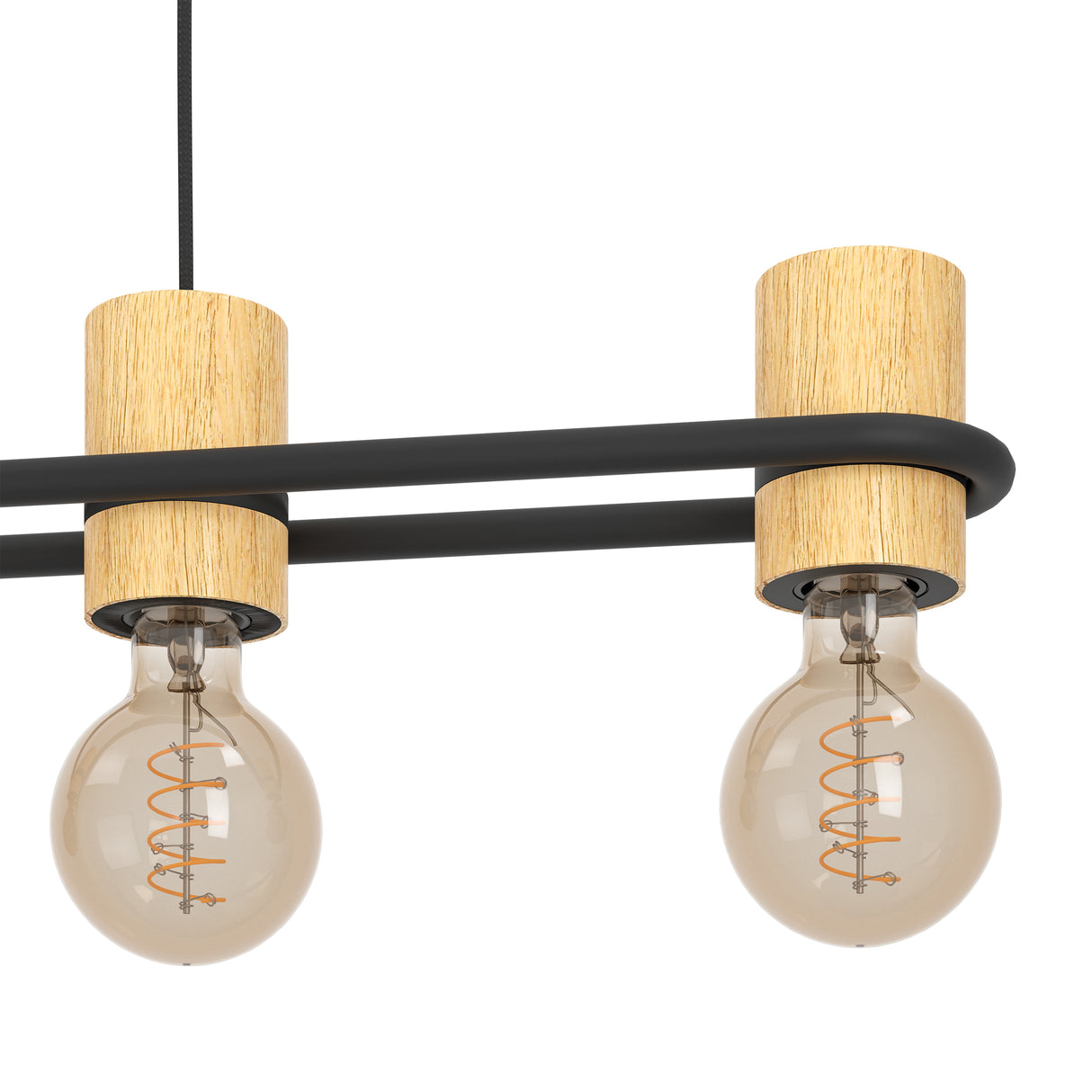 Eglo EU Chieveley 5 Set Pendant E27 Black Wood