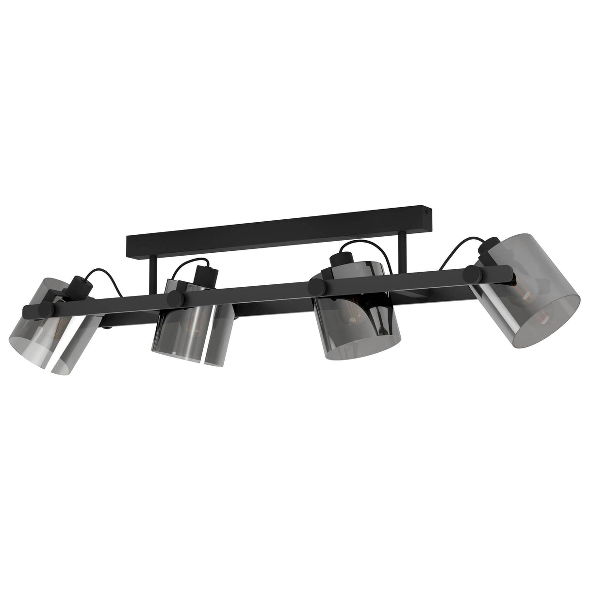 Eglo EU HORNWOOD 2 4 Set Ceiling Light E27 Black